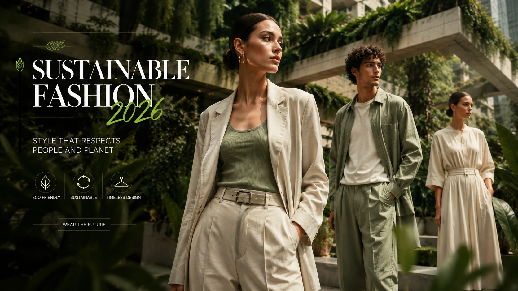 Sustainable Fashion 2026 dengan pakaian ramah lingkungan dan gaya modern