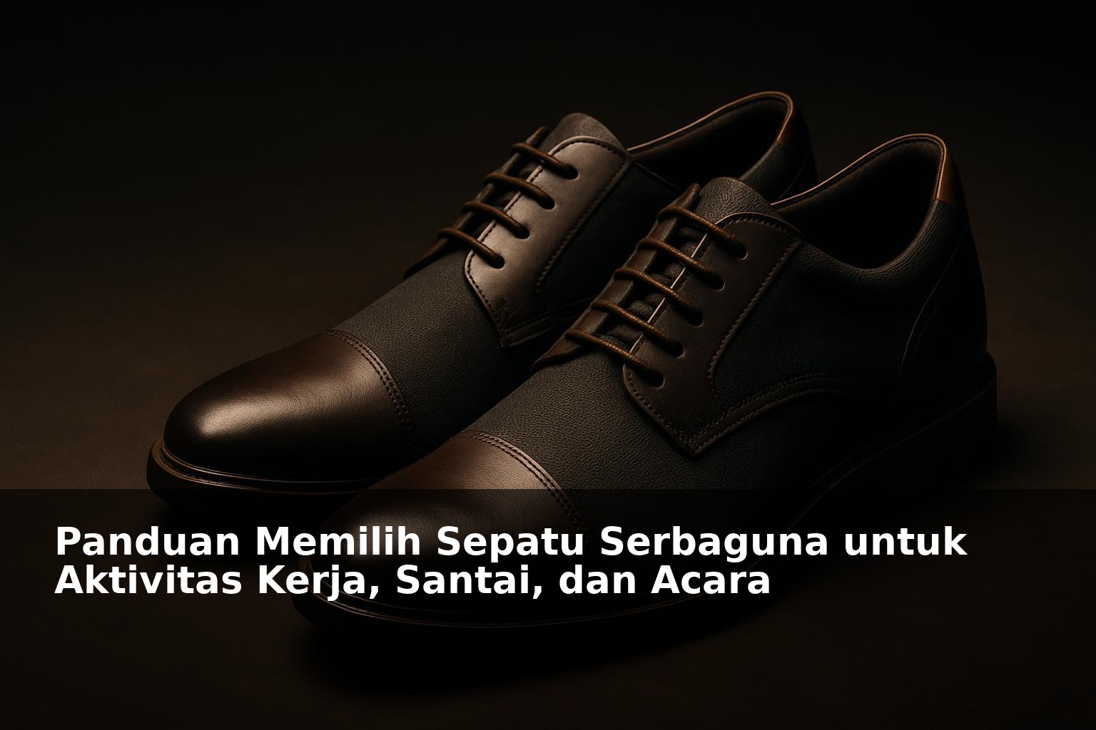 Sepatu serbaguna untuk berbagai aktivitas kerja, santai, dan acara semi-formal