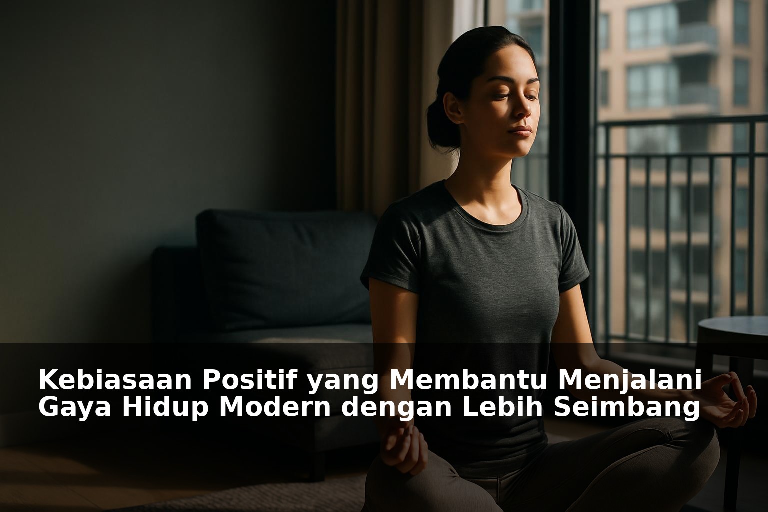 Orang melakukan aktivitas sehat dalam gaya hidup modern yang seimbang