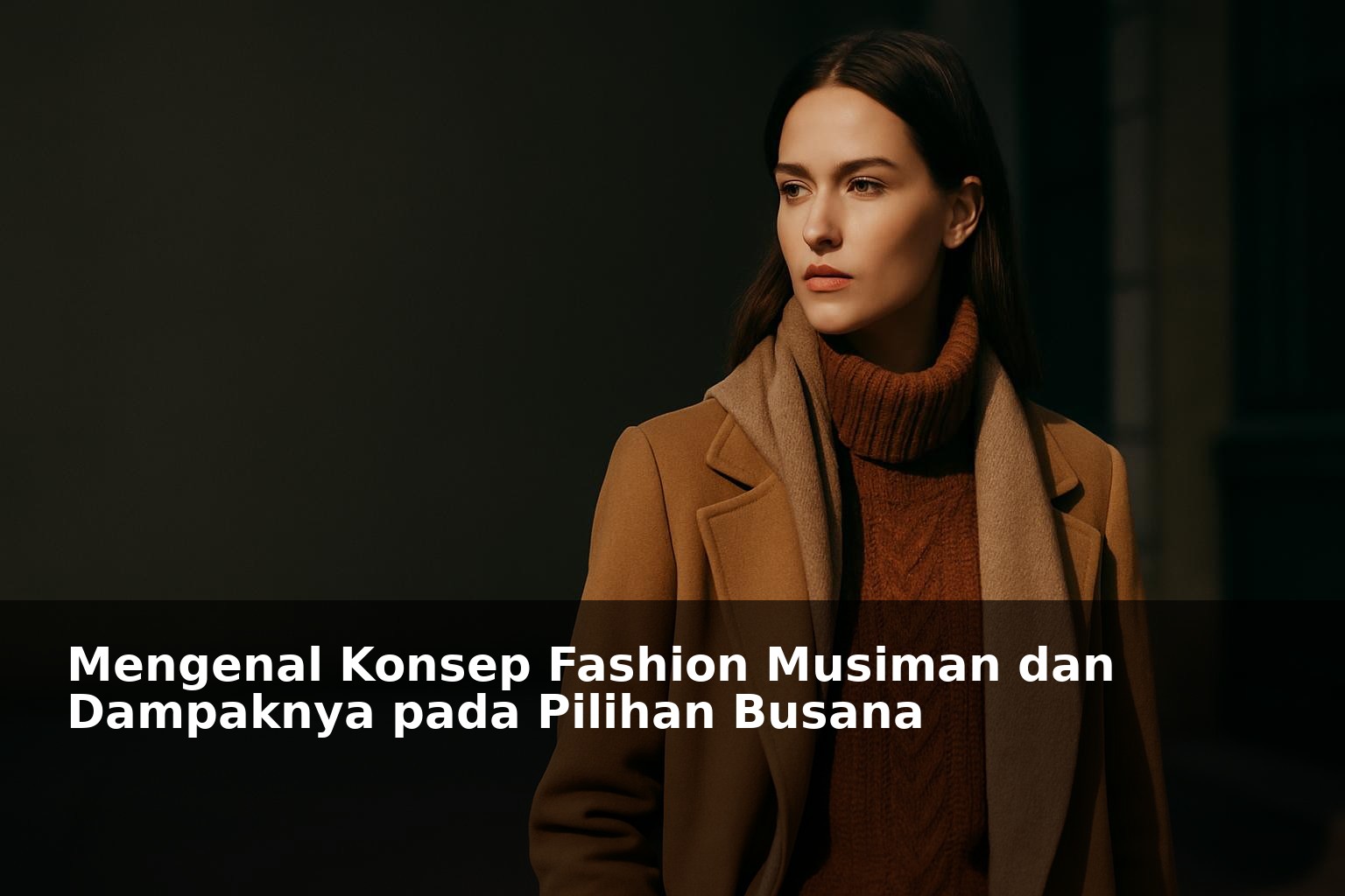Ilustrasi fashion musiman dengan model mengenakan pakaian sesuai musim