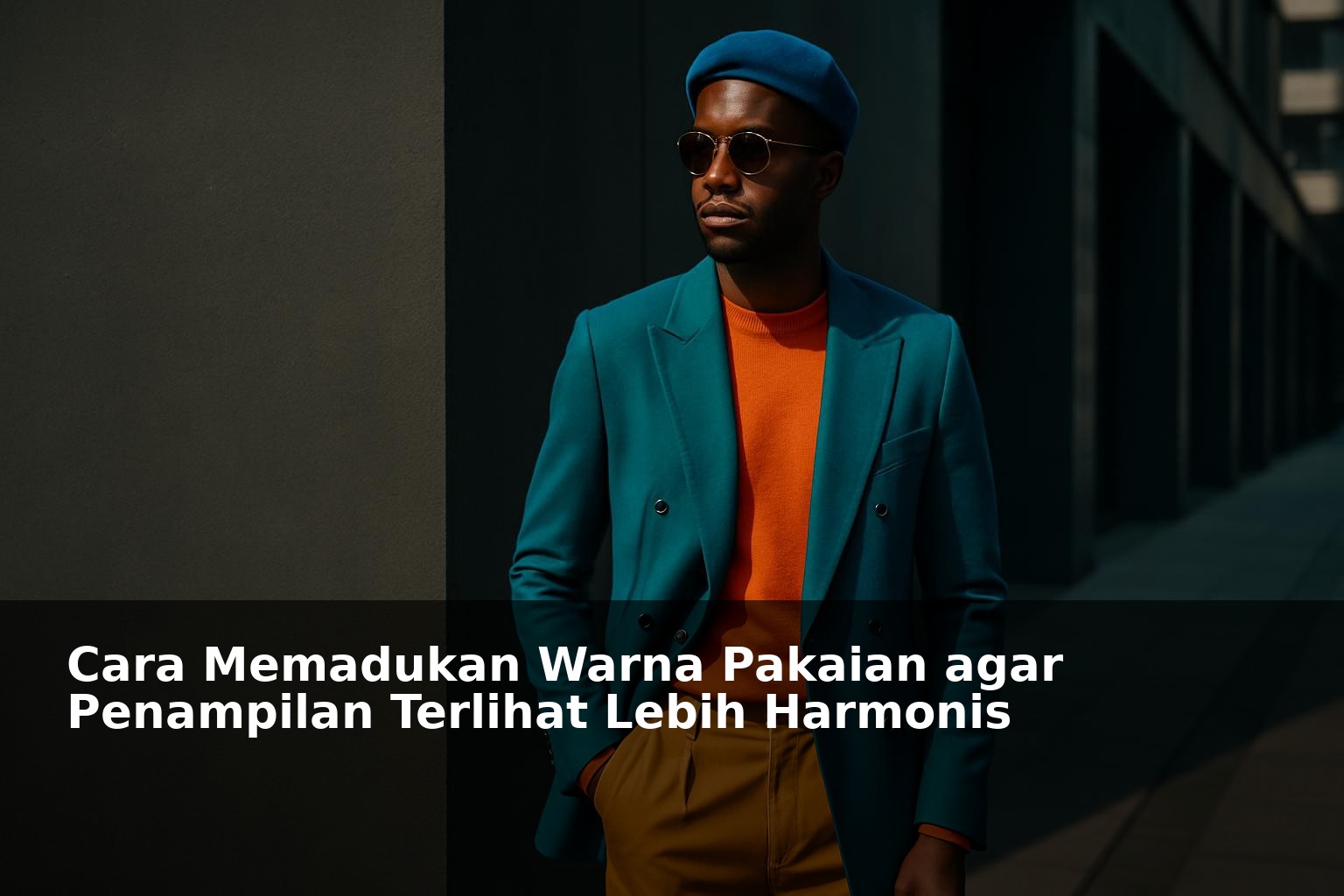 Ilustrasi kombinasi warna pakaian yang harmonis dan stylish