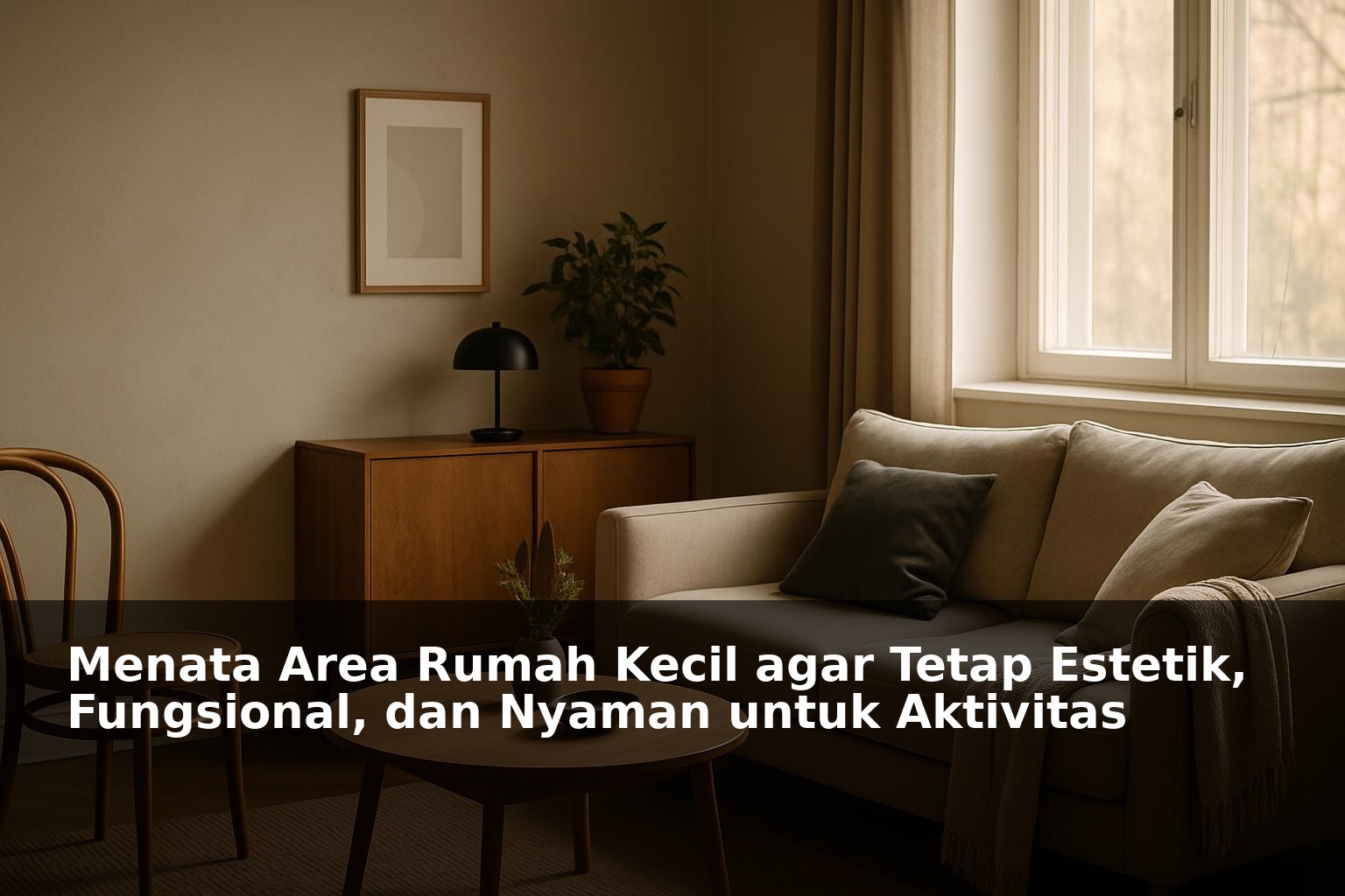 Penataan area rumah kecil yang estetik dan fungsional dengan dekorasi minimalis
