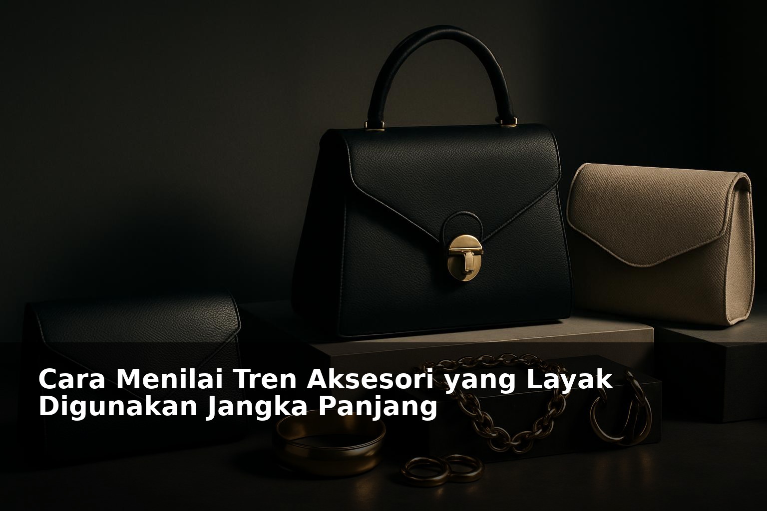 Ilustrasi aksesori fashion yang elegan dan timeless untuk gaya jangka panjang