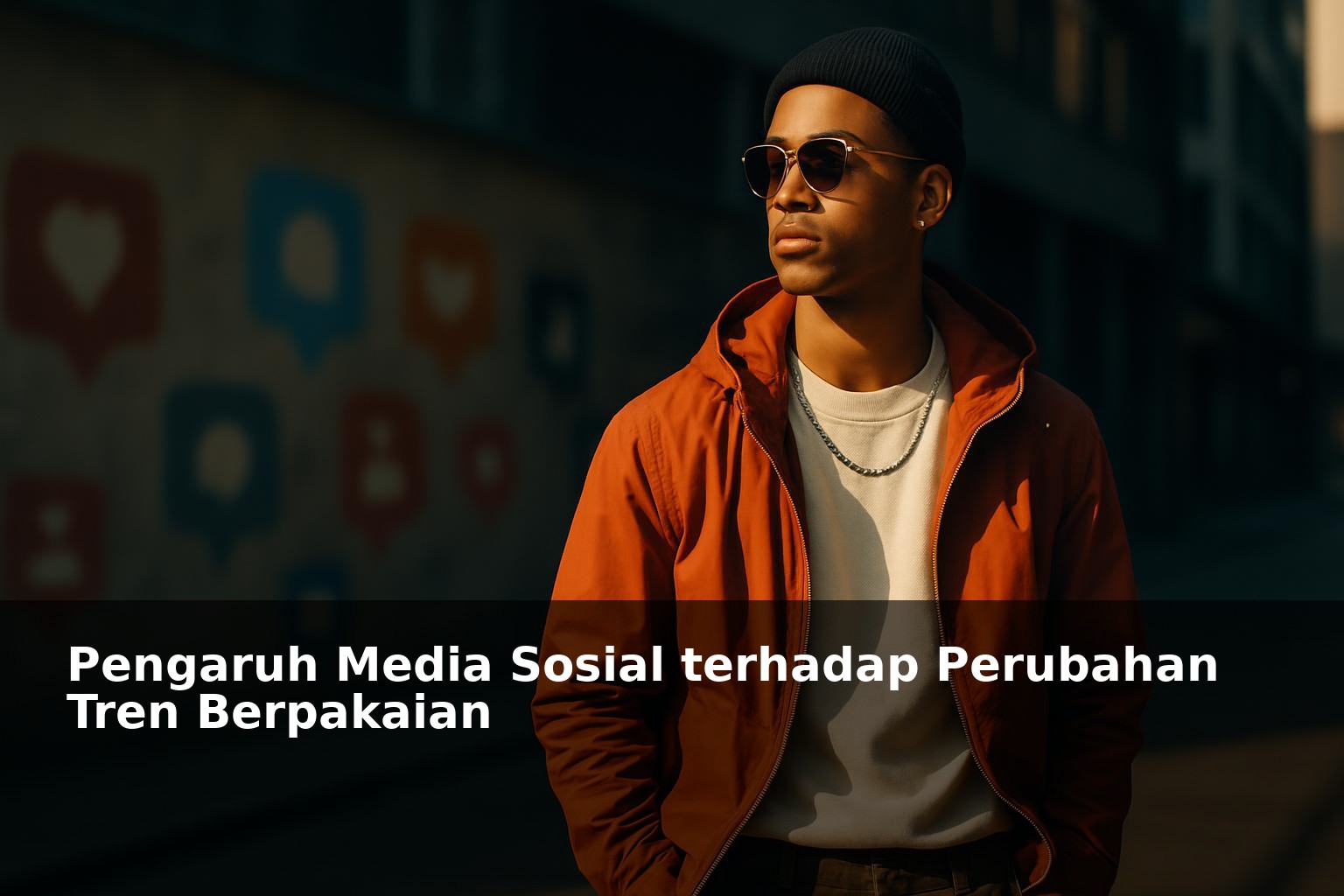 Ilustrasi pengaruh media sosial terhadap tren berpakaian modern