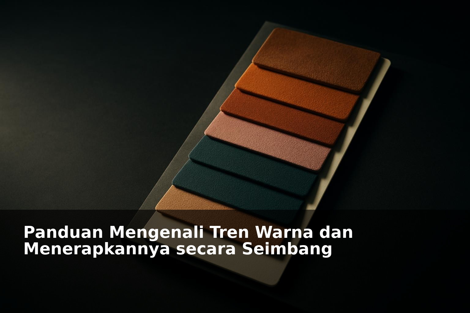 Ilustrasi tren warna fashion dengan palet warna harmonis