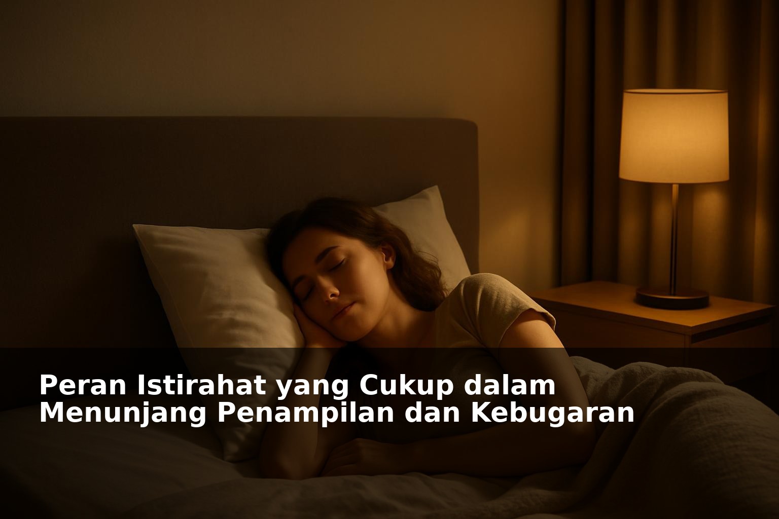 Ilustrasi orang beristirahat dengan nyaman untuk menunjang kebugaran dan penampilan